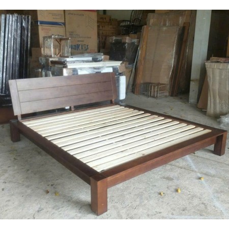 Chunky Walnut - Robot 1m8 : Giường Ngủ Gỗ Sồi - Mặt Gổ